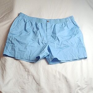Crown & Ivy Chino Shorts Elastic Waist Light Blue Men's Size XXL
